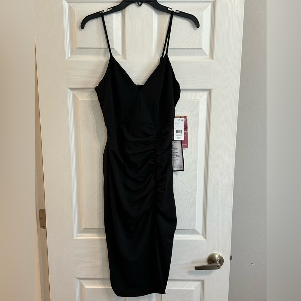 Emerald Sundae - Spaghetti Strap Ruched Midi Dress